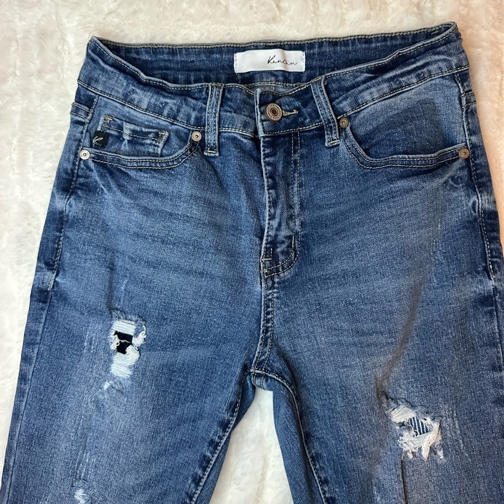 KanCan Distressed Skinny Jeans Size 7/27 - Picture 3 of 8